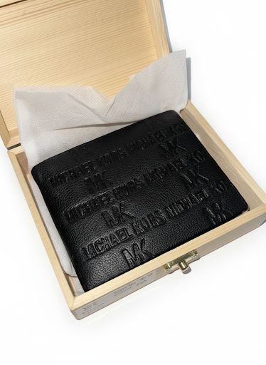 Michael Kors Genuine Leather RFID Bi-Fold Wallet for Men