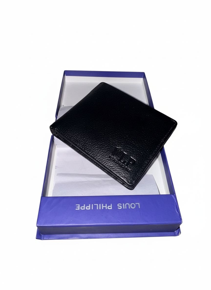 Louis Philippe Genuine Leather Bi-Fold Wallet for Men