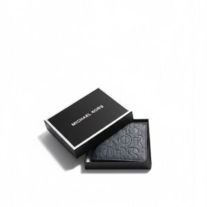 Michael Kors Luxury Redefined Black Embossed Wallet (Boxed Edition)