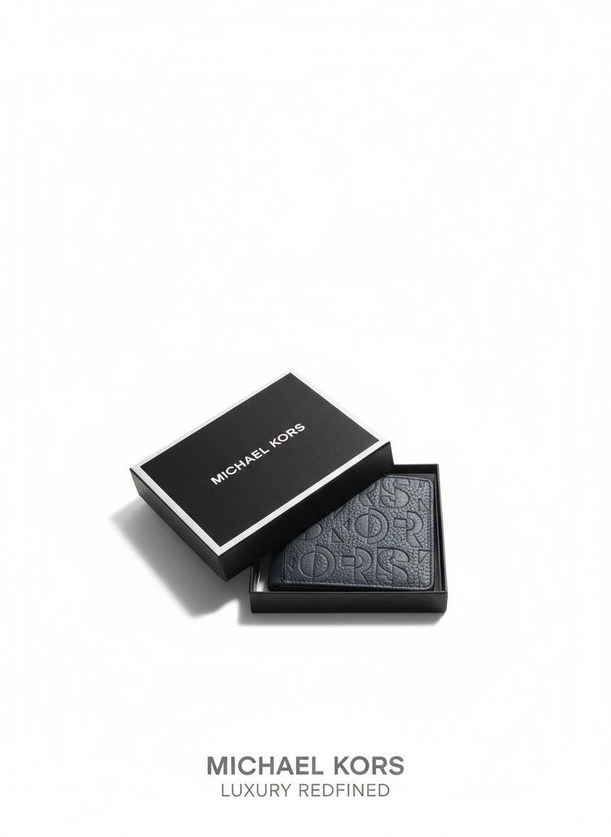 Michael Kors Luxury Redefined Black Embossed Wallet (Boxed Edition)
