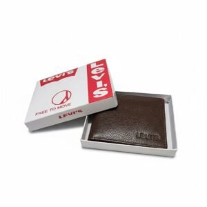 Levi's Brown Textured Leather Wallet (Levi's Free To Move Edition)